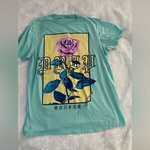 Sea foam green graphic tee